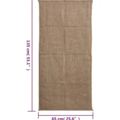 The Living Store Jutesäckar 10 st 65x135 cm 100% jute 220 gsm - Resväskor & väskor