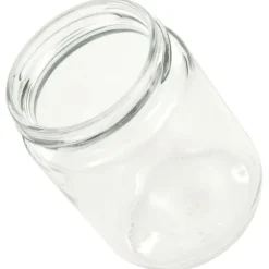 The Living Store Syltburkar i glas med vita och röda lock 48 st 230 ml - Honungsburkar
