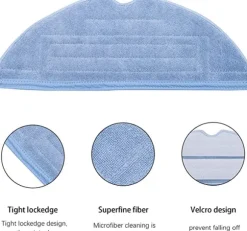 Tillbehör borstar/filter/moppdukar 14 delar Roborock S7/S7 Plus/T7/T7 Plus/T7S/T7S Plus