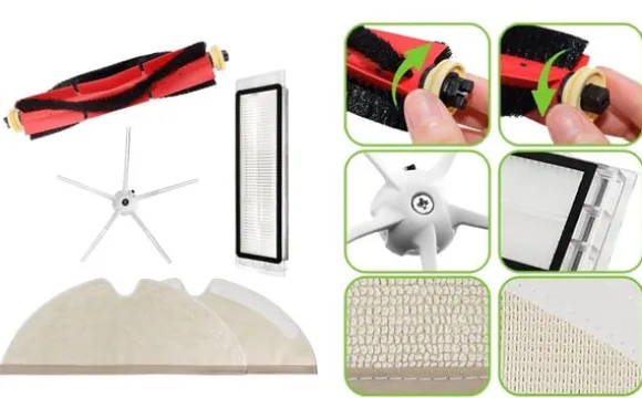 Tillbehörskit Xiaomi Roborock Robotdammsugare S6/S60/S65/S5 Max/T6