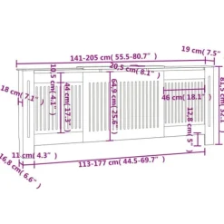 Tillbehör till värmeelement - Living Elementskydd MDF 205 cm
