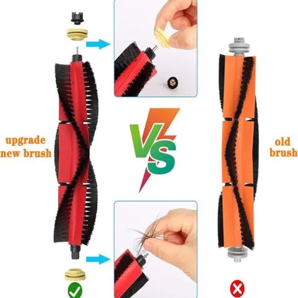 Tillbehör Xiaomi Roborock S5 Max/S50/S51/S55/S5/S60/S65/S6/S6 Pure/S6 MAXV 8 delar