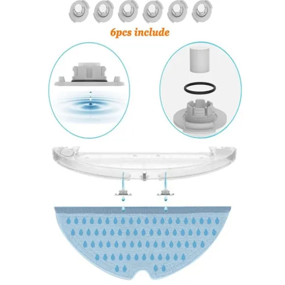 Tillbehör Xiaomi Roborock S5 Max/S50/S51/S55/S5/S60/S65/S6/S6 Pure/S6 MAXV 22 delar