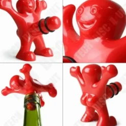 Tire-Bouchon - TD® - Glad Man - Metall + ABS - Röd - Contemporary Design