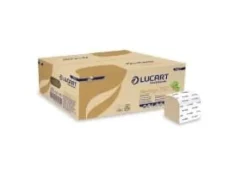 Toalettpapper Econatural i lös ark 2-lag genbrug 10x21 cm,40 pk x 210 stk/krt
