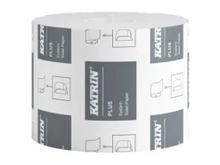 Toalettpapper Katrin Plus System L85,5mxB10cm 2-lagers Vit Nyfiber, 36 rl/krt