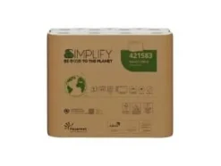 Toalettpapper Papernet Simplify 3-lagers L27,5m Nyfiber Vit,32 st/kartong