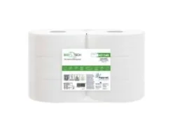 Toalettpapper Pappersnät Jumbo Maxi 2-lagers Ø27cm L247mxB9,5cmxH27cm FSC Vit, 6 rullar/påse - (6 st.)