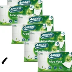 Toalettpapper, Tredubbel Lagers Mjukhet, Aloe Vera Infuserat, Förnybara Resurser, Paket med 42 rullar