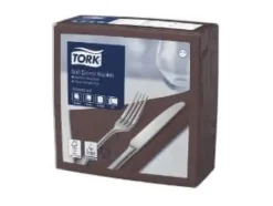 Tork servett 39x39 cm 3-lagig Brun,12 pk x 100 pk/krt