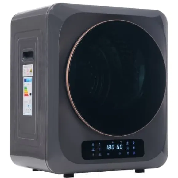 Torktumlare 2,5 kg (upp till 4 kg) Rostfritt stål 850W – 6 program, flerfunktioner, flerfilter, överhettningsskydd, väggmonterbar