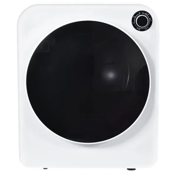 Torktumlare, rostfritt stål, 3kg, 830W, 5 program, trippelfilter, överhettningsskydd, väggmonterbar, vit