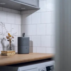 Torrbollen Home fuktslukare med skandinavisk design - grå