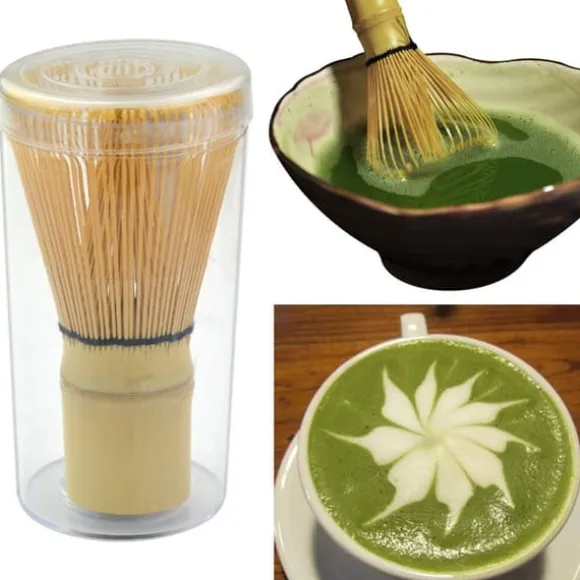 Traditionell bambu Matcha grönt te pulvervisp Chasen borstverktyg