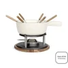 Traditionell fondue-set - LIVOO - MEN426C - 2,6L - 6 personer - Emaljerad gjutjärn - 6 gafflar - Kakelon kompatibel med alla värmekällor