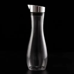 Transparent akryl juicekanna med lock - 1,2L kapacitet