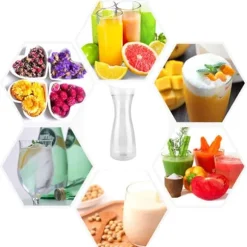 Transparent juiceflaska i akryl - 1000 ml, iskall vattenkanna för bar och hemmabruk