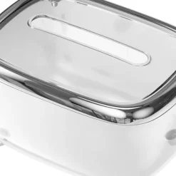 Transparent mjukpapperslåda med fast lock - kreativ och enkel pappersförvaringsorganisator