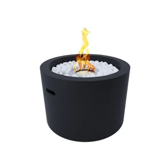 Trädgårdsbrasa - RODI Svart - Bioetanol - Rund - 47,5 cm