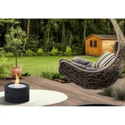 Trädgårdsbrasa - RODI Svart - Bioetanol - Rund - 47,5 cm