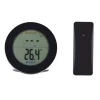 Trådlös Termometer LCD-Display Inomhus Utomhus Sensor Temperatursensor Inomhus Utomhus Svart