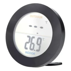 Trådlös Termometer LCD-Display Inomhus Utomhus Sensor Temperatursensor Inomhus Utomhus Svart