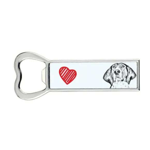Treeing Walker Coonhound - flasköppnare med en hund, personlig kylöppnare, unik present till en man från Art-Dog
