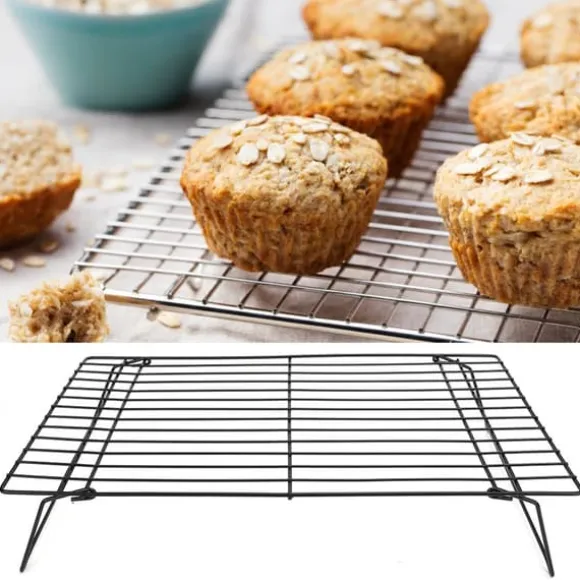 Tre lager nonstick kylgaller bakplåt kök bröd kakställ bakverk bakverk 40x25x9cm