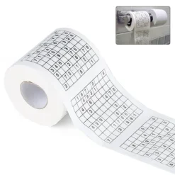 Trämassamaterial Nyhet Rolig Nummer Sudoku Tryckt Bad Rolig Toalettpapper