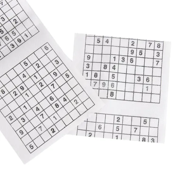 Trämassamaterial Nyhet Rolig Nummer Sudoku Tryckt Bad Rolig Toalettpapper