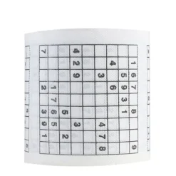 Trämassamaterial Nyhet Rolig Nummer Sudoku Tryckt Bad Rolig Toalettpapper