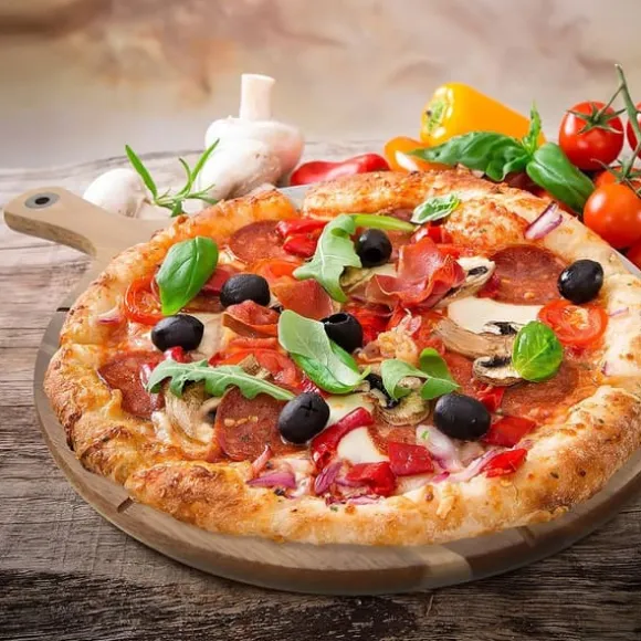 Träpizzabräda 43,5x32 cm