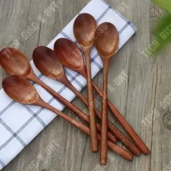 Träsked - TD® - 6-delarsset - Mörk Nanmu - Ljus Lotus - Ekologisk
