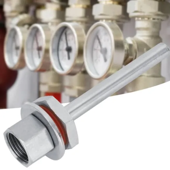 4-tums rostfritt stål 1/2-tums termowell-kit för hembryggning, tillbehör