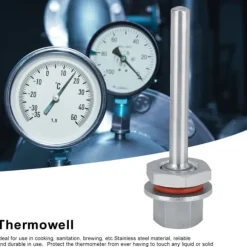 4-tums rostfritt stål 1/2-tums termowell-kit för hembryggning, tillbehör