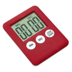 Tunn kökstimer Timer Stor Skärm Digital magnetisk nedräkning - Röd