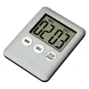 Tunn kökstimer Timer Stor Skärm Digital magnetisk nedräkning - Silver