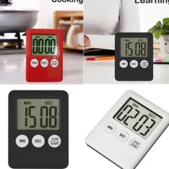 Tunn kökstimer Timer Stor Skärm Digital magnetisk nedräkning