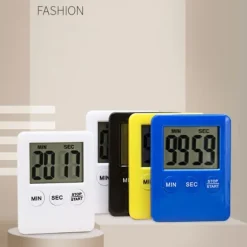Tunn kökstimer Timer Stor Skärm Digital magnetisk nedräkning - Orange