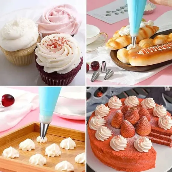 Tyllset – 24st Spritstyllar, Spritspåse Koppling – Cake Tool