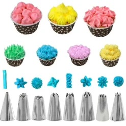 Tyllset – 24st Spritstyllar, Spritspåse Koppling – Cake Tool