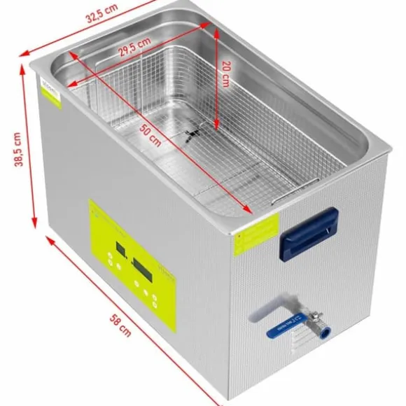 Ultraljudsbadkarsrengörare LED-renare 30 l 600 W
