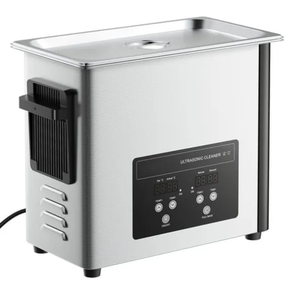 Ultraljudstvätt - Ultraljudsbad - 6 L - 120 W - 40 kHz - Digital display - Rostfritt stål - För smycken & klockor
