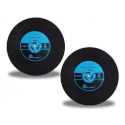 Underlägg - Vinylskiva - Silikon - Diameter 100mm - Set om 2