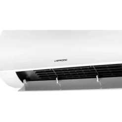 Uniprodo - Väggmonterad värmefläkt - Keramisk - 10–49°C - 1000/2000 W - Fjärrkontroll - Extra smal