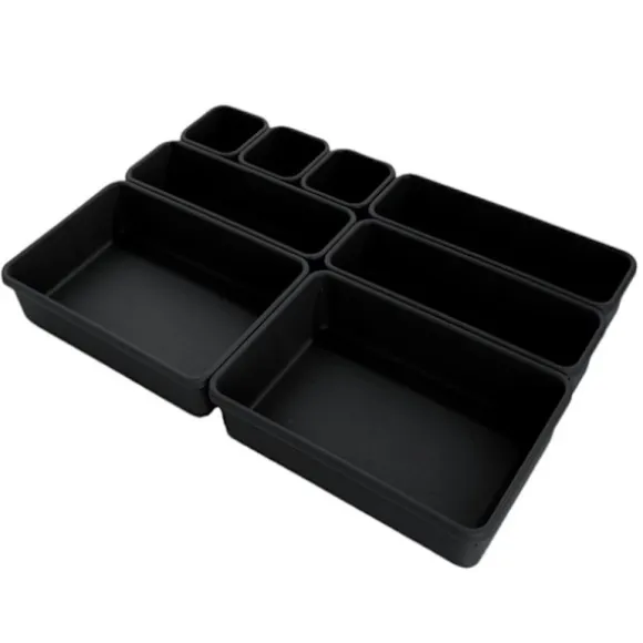 UNIQ Multi Skuffe Organizer Sæt med 8 Kasser - Sort