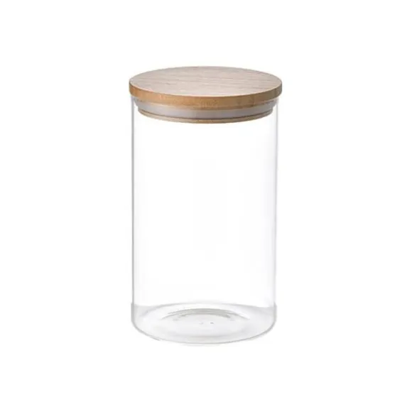 Uppsättning med 3 Burkar San Ignacio Transparent Glas