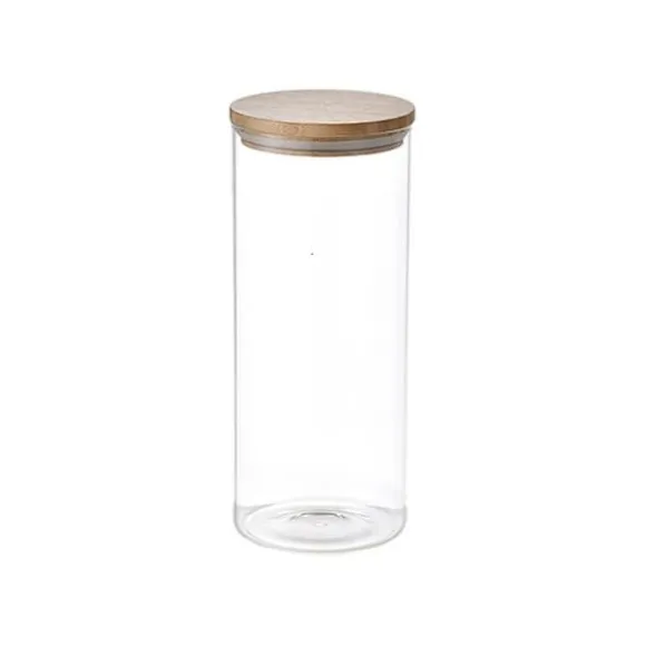 Uppsättning med 3 Burkar San Ignacio Transparent Glas