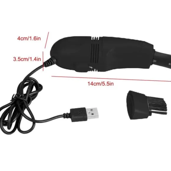 USB Mini-datortangentbordsdammsugare PC Laptop-borste Dammrengöringssats