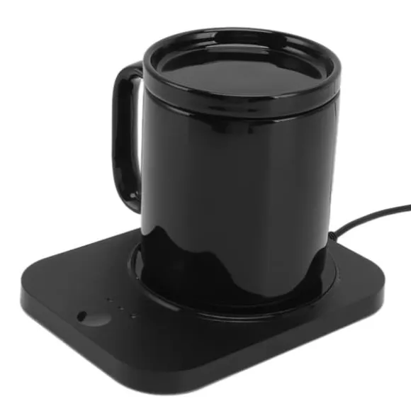 USB Smart Muggvärmare med 3 värmeinställningar - Svart